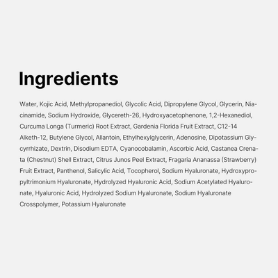 Kojic Acid Turmeric Toner Pad