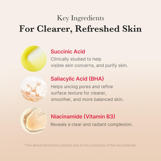 Red Succinic Acid Peeling Toner Pad